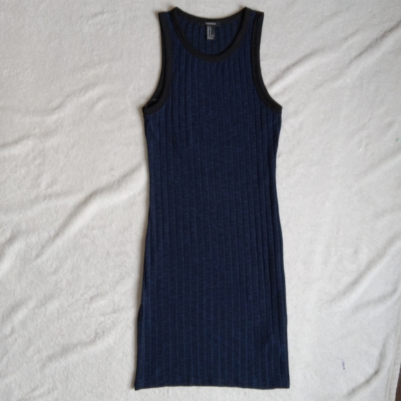 Forever 21 Dresses & Skirts - Forever 21 Dark Blue Ribbed Tank Dress size Small